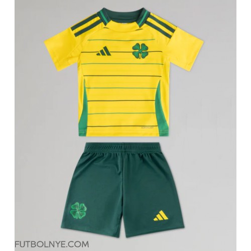Camiseta Celtic Visitante Equipación para niños 2024-25 manga corta (+ pantalones cortos)